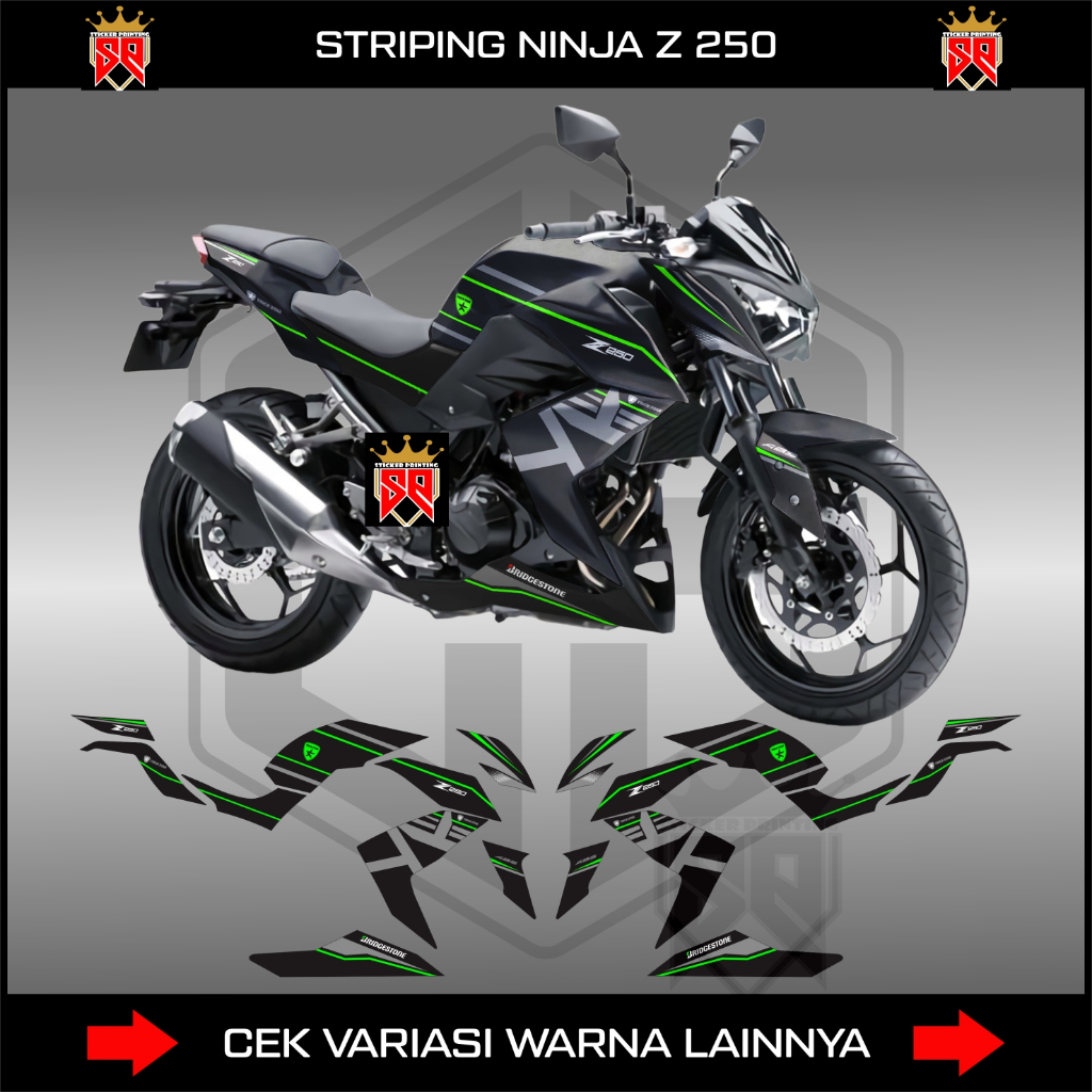 สติ๊กเกอร์ NINJA Z250 STRIPING / KAWASAKI NINJA Z250 SL