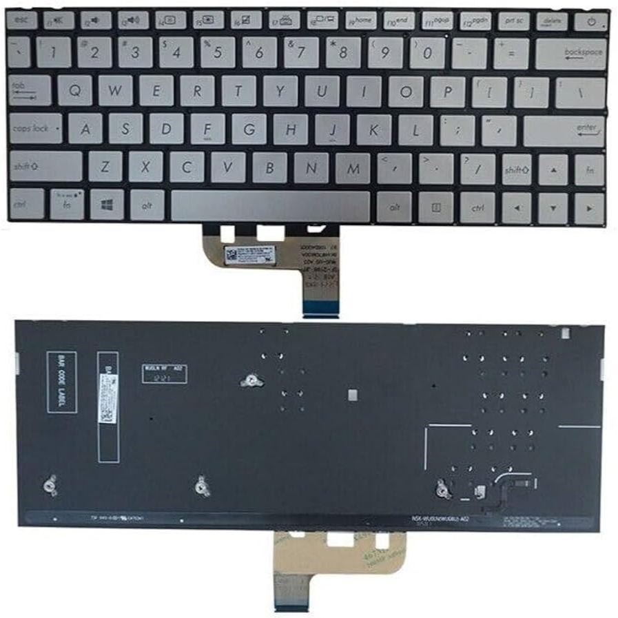 Asus Zenbook UX333 UX333F UX333FA UX333FN คีย์บอร์ดแล็ปท็อป - สีเงิน