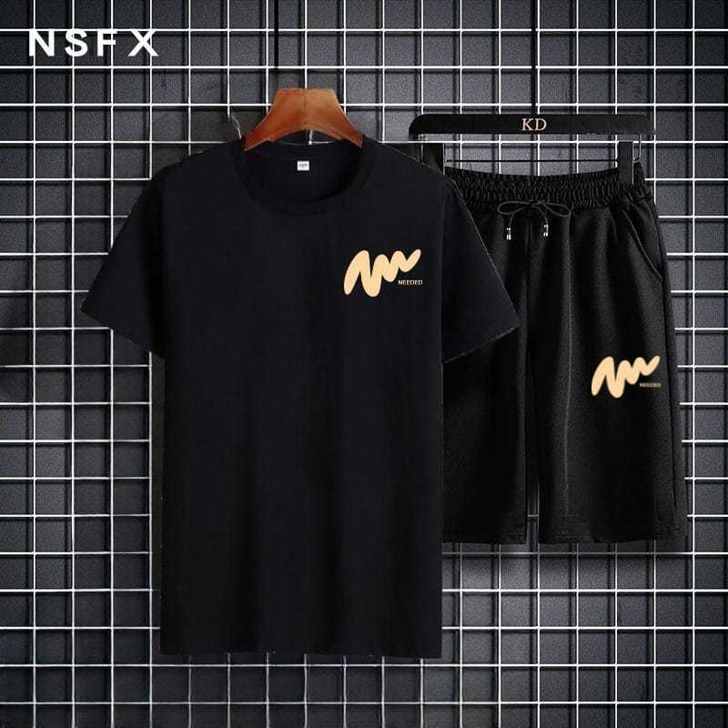 ASGARD 777 - ชุดเสื้อยืดแขนสั้นและกางเกงขาสั้นสําหรับผู้ชาย Need