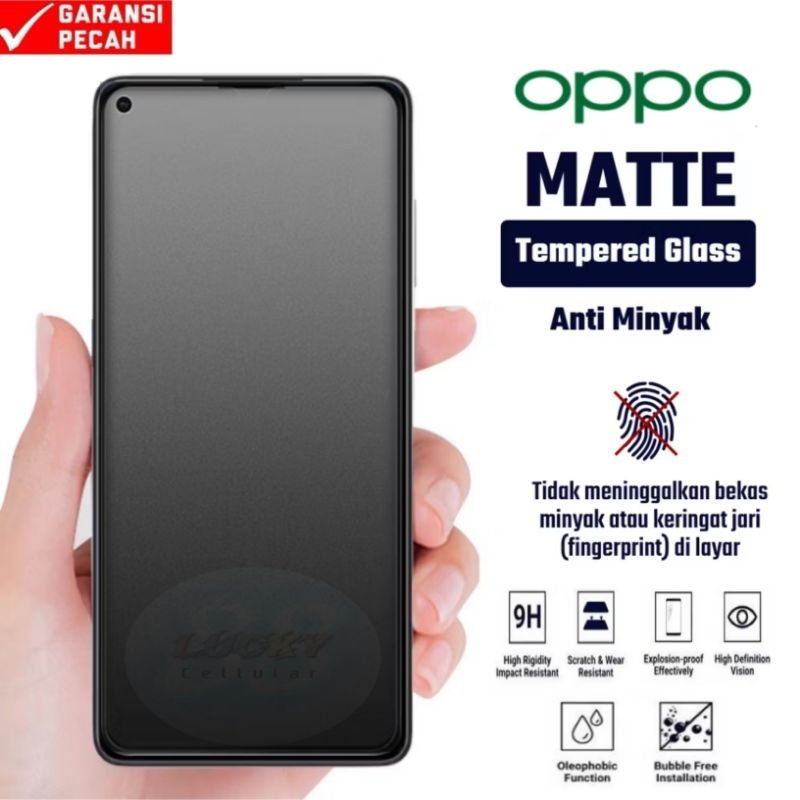 LAYAR Matte Glassแบบเต็มหน้าจอOppo A53 2020 A53s 2020 A53 5G A53s A73 2020 A73 5G A93 2020 A33 2020 