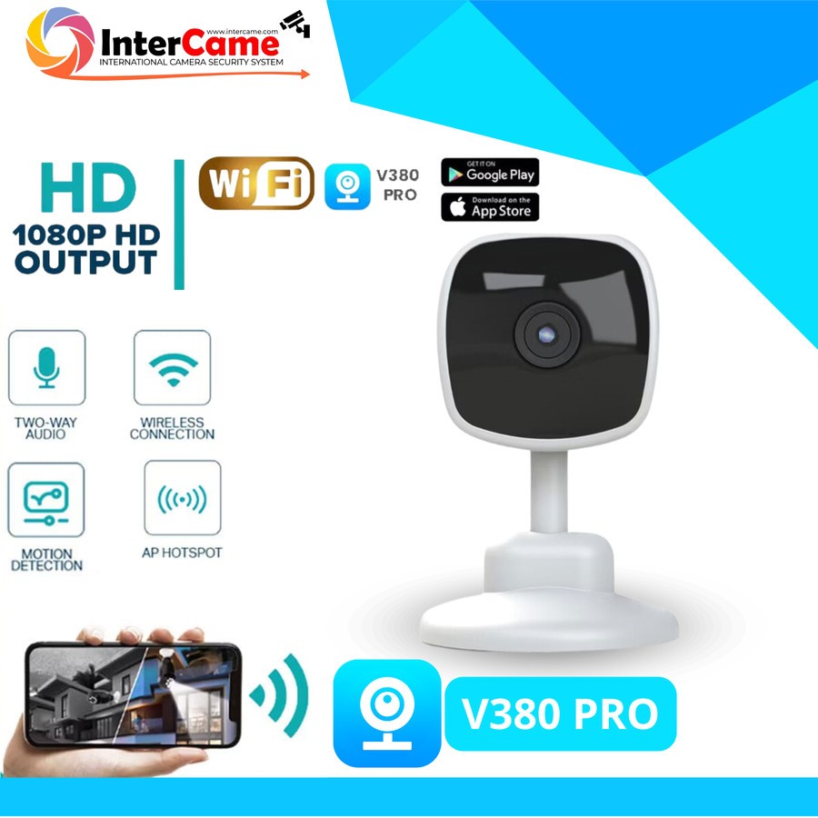 กล้องวงจรปิด V380 Pro กล้องวงจรปิด Mini 1080P 2MP Wifi IP กล้อง 2 Way Audio Call V380 PRO Night Visi