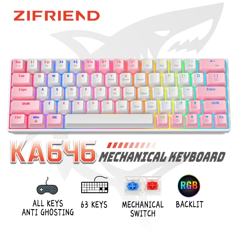ZINFRIEND KA646 คีย์บอร์ดแบบกลไก RGB
