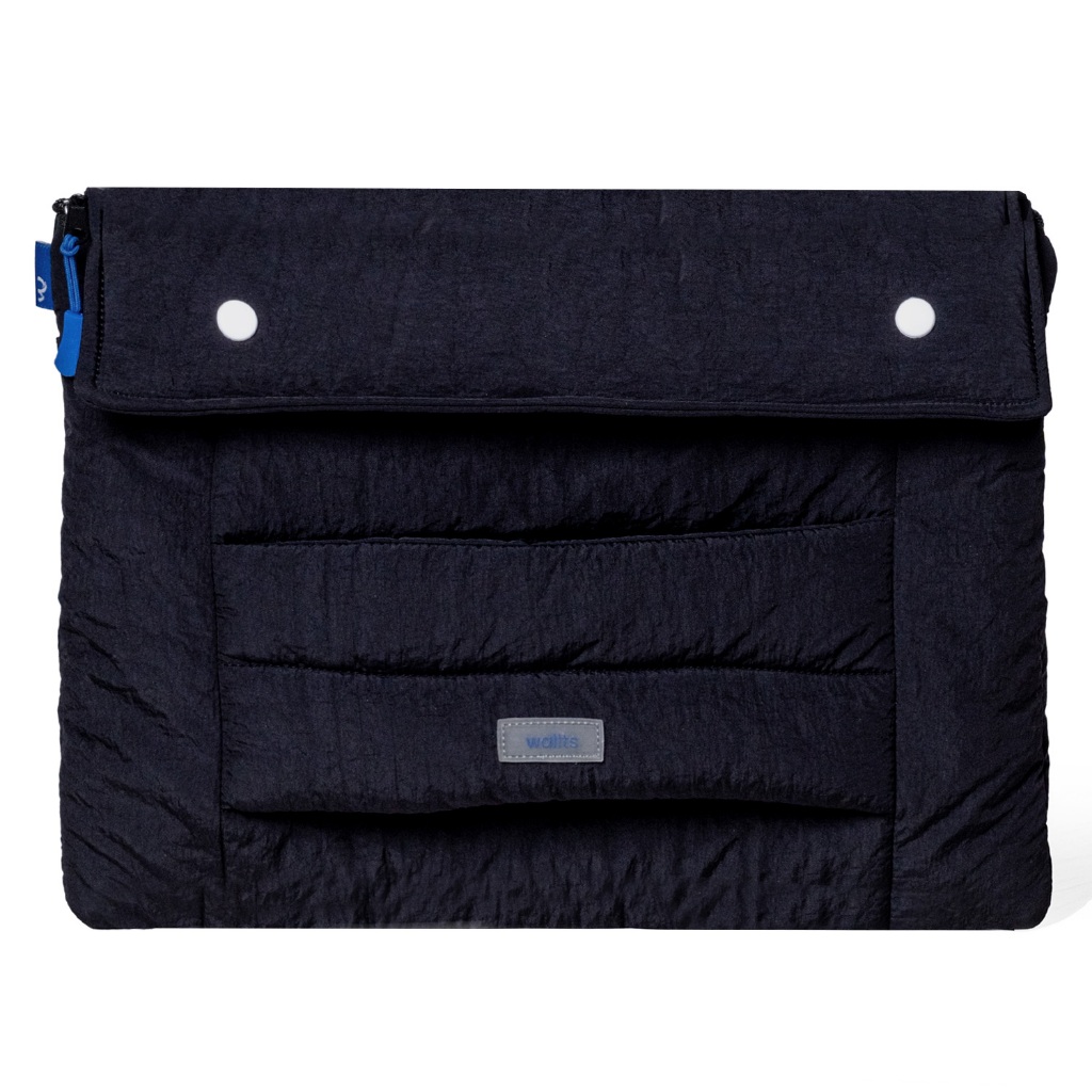 Wallts Moona Black - ปลอกแขนแล็ปท็อปขนาด 14" นิ้วและฝาครอบ Macbook