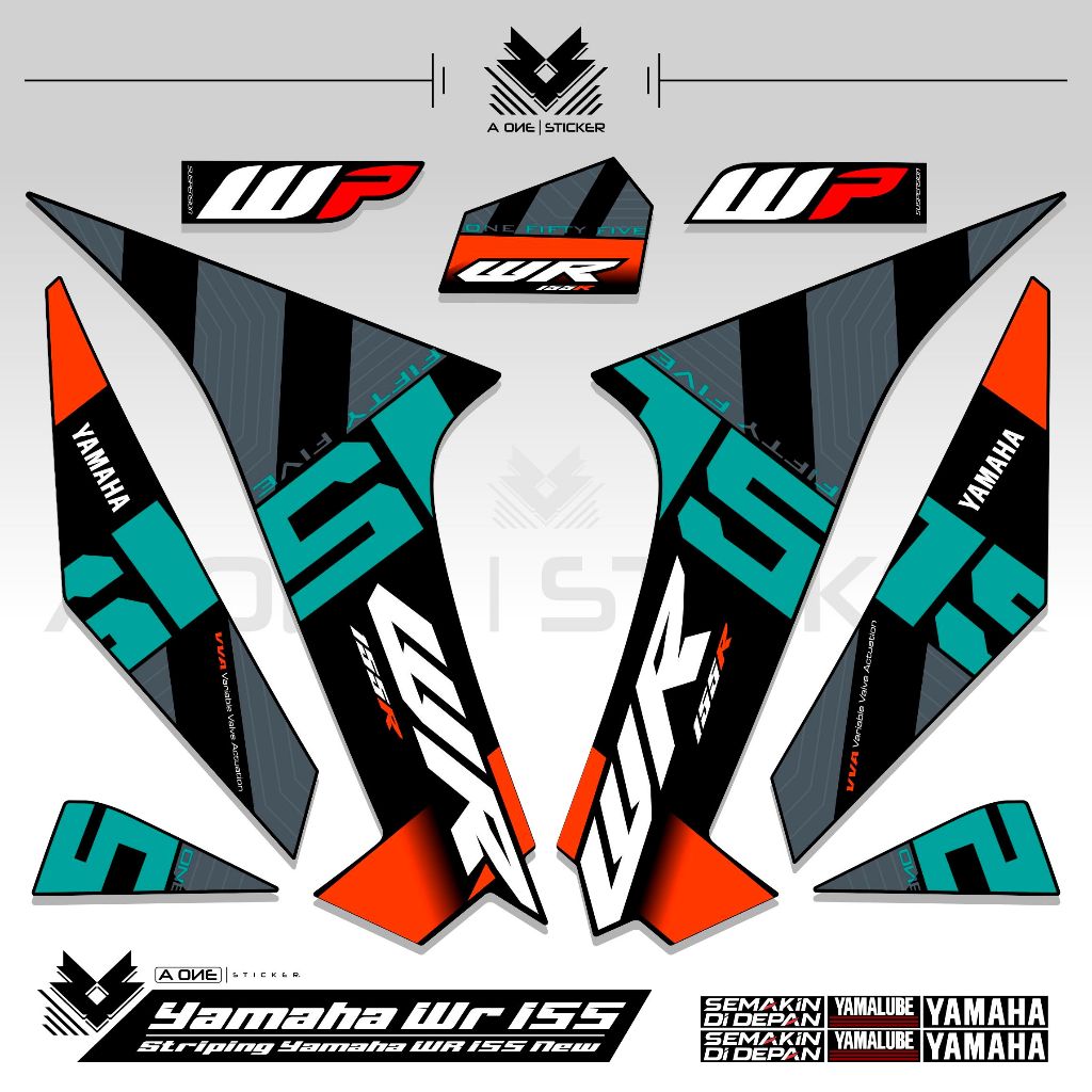 Yamaha WR 155 New List Body Striping WR155 สติ๊กเกอร์ Variation Yamaha WR Sticker WR 155 Striping Mo