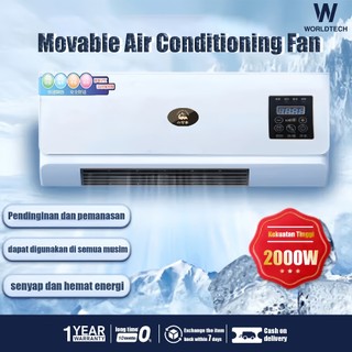 AC Portable  AC mini portabel pemanas dan pendingin dua fungsi multifungsi yang dipasang di dinding di kamar tidur
