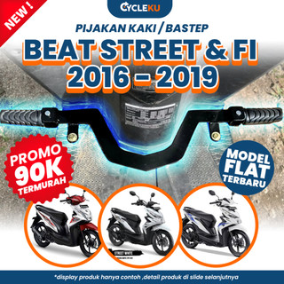 Pijakan Kaki Depan BEAT STREET ESP / BEAT FI 2016 - 2019 FULLSET TERBARU TIPE PLAT FLAT Footstep PNP