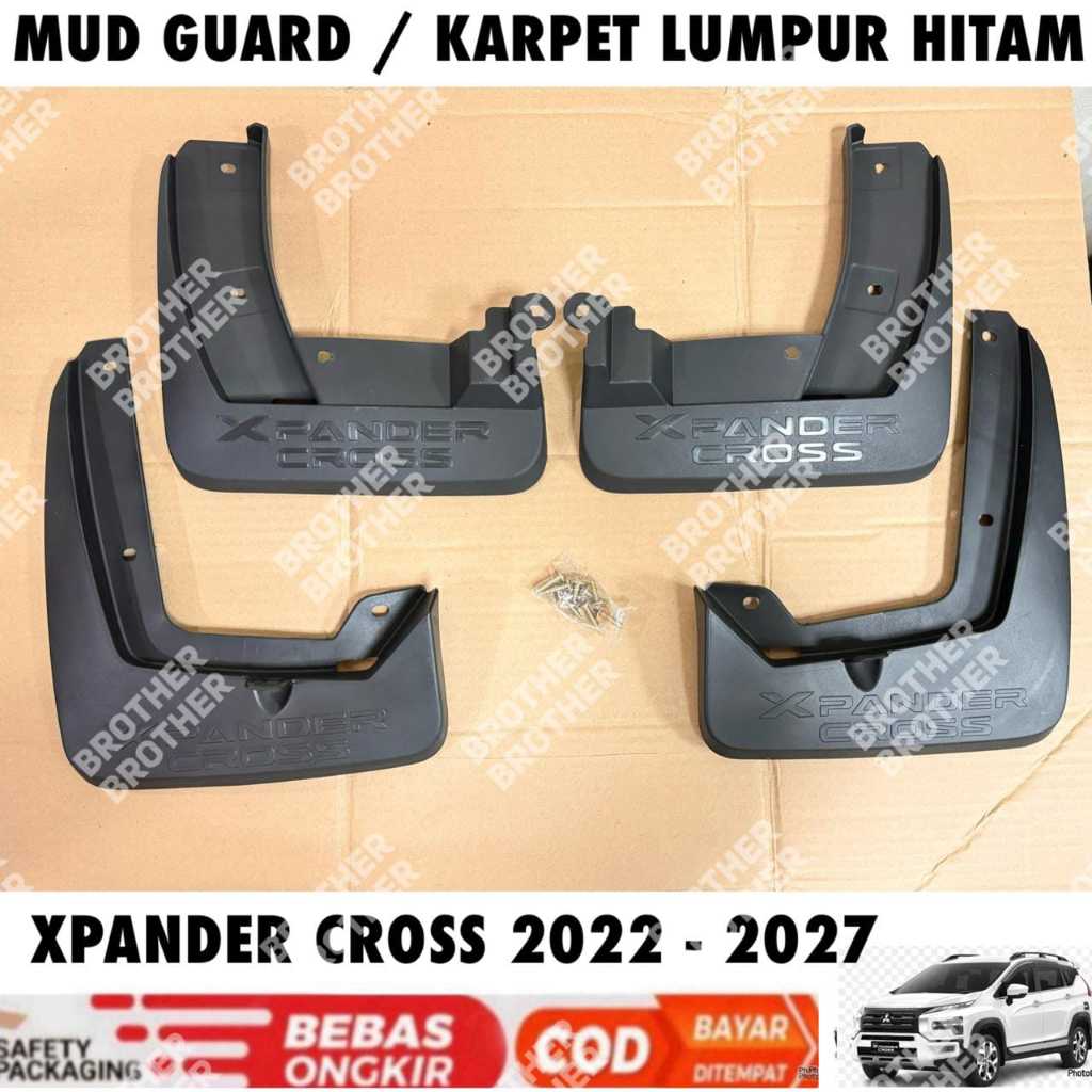 Hitam กันโคลน Xpander Cross 2022 2023 2024 2025 2026 2027 สีดํา Emboss