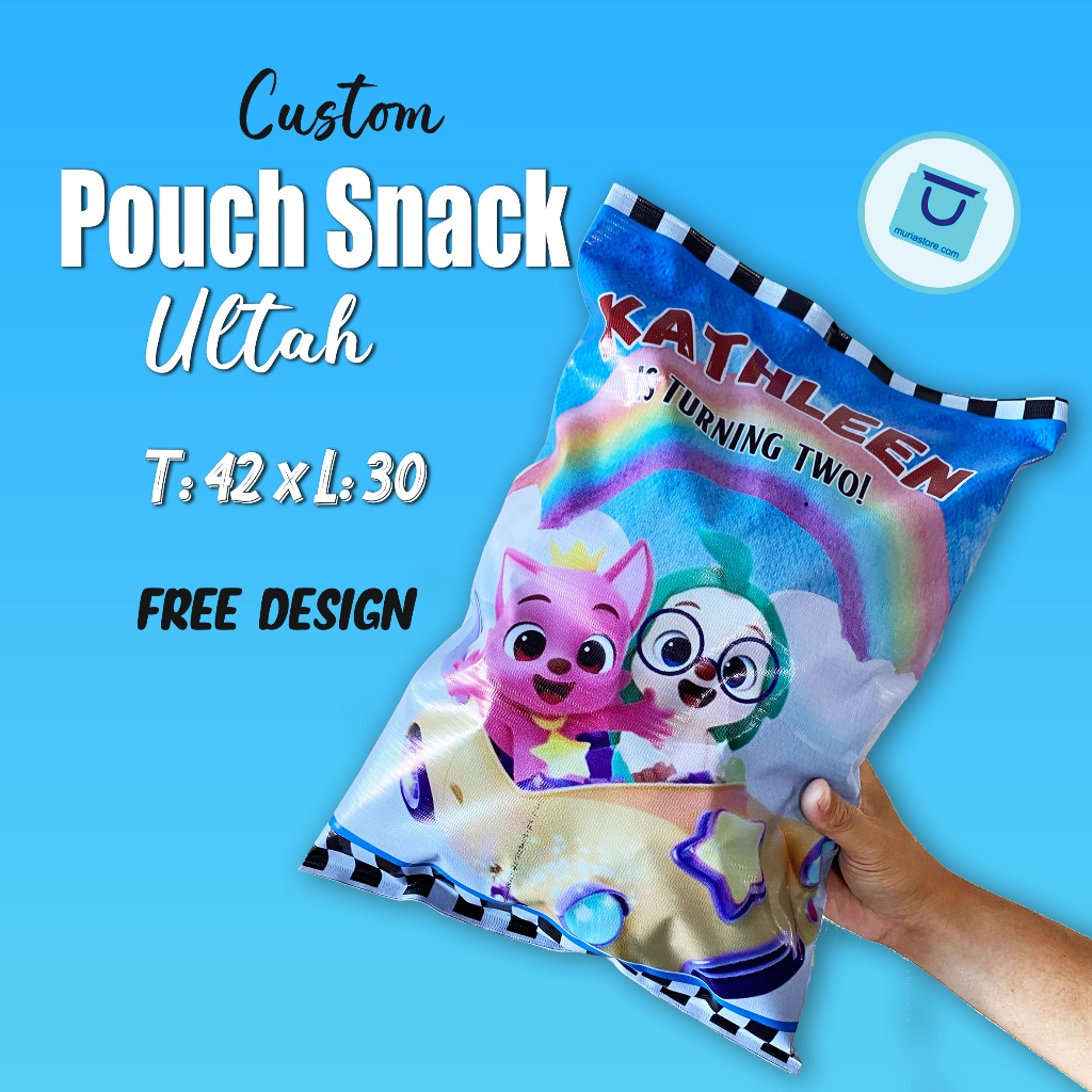 Tedak Sinten Birthday ของที่ระลึก SNACK POUCH UK 42 X 30 สามารถปรับแต่งได้พร้อมชื่อและดีไซน์ฟรี