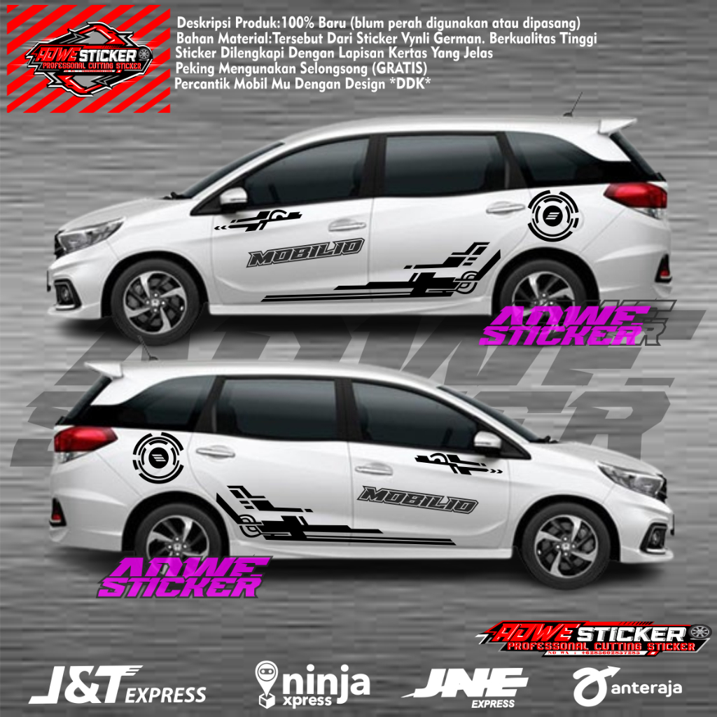 สติ๊กเกอร์ติดรถ Honda Mobilio, สติ๊กเกอร์ติดตัวถัง Mobilio, สติ๊กเกอร์ Mobilio ใหม่ล่าสุด