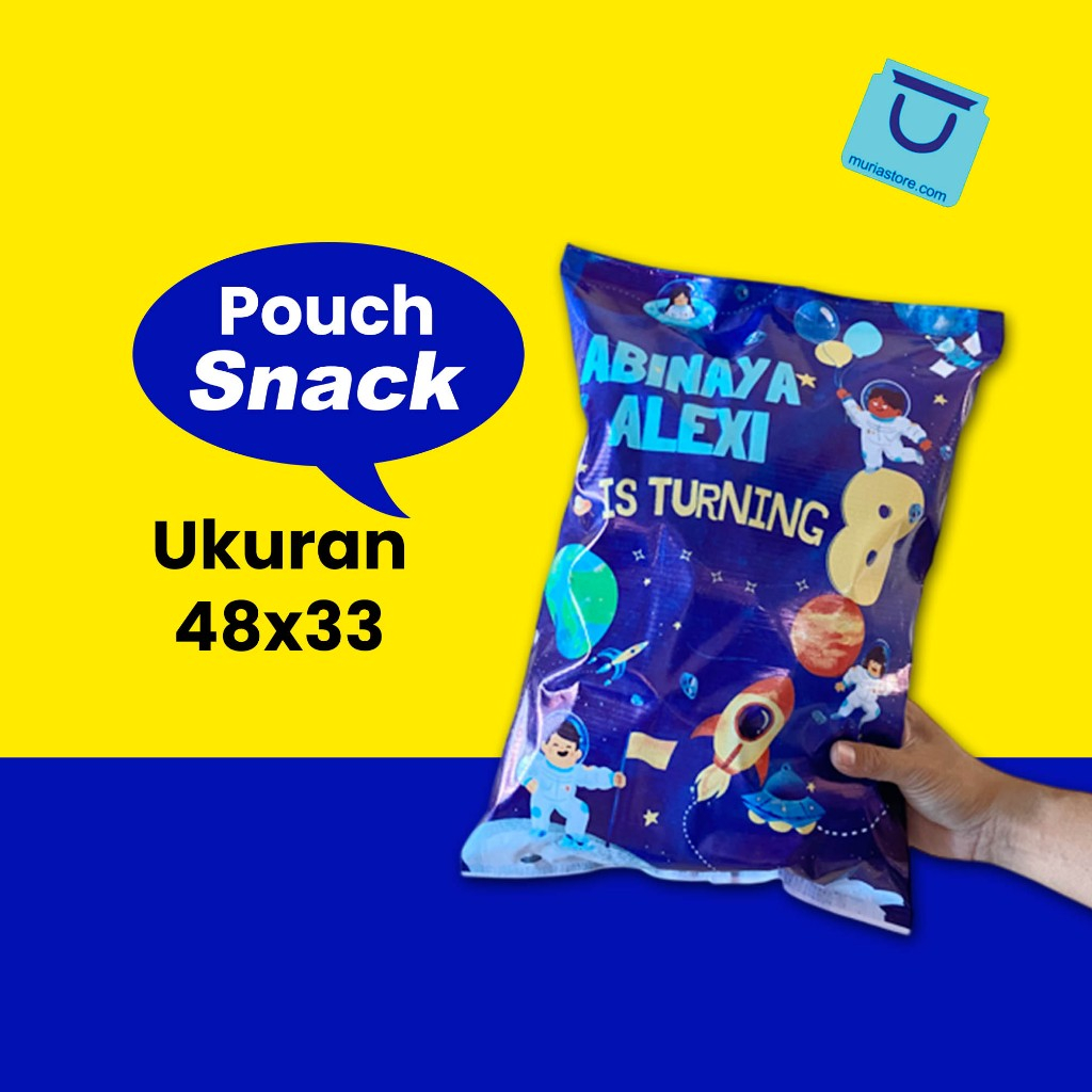 Tedak Sinten Birthday ของที่ระลึก SNACK POUCH UK 48 X 33 สามารถปรับแต่งได้พร้อมชื่อและดีไซน์ฟรี
