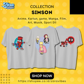 เสื้อยืด พิมพ์ลายการ์ตูน The SIMPSON