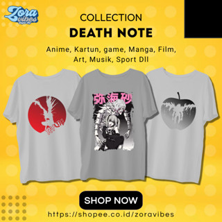 เสื้อยืด พิมพ์ลายอนิเมะ Death NOTE