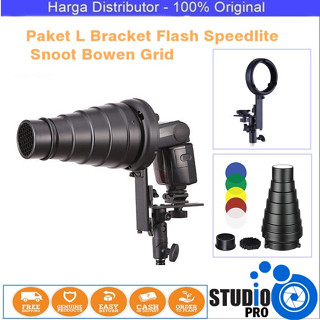 อุปกรณ์เมาท์ขาตั้งแฟลช Speedlite Snoot Bowen Grid Bowens ทรงกรวย ลายรังผึ้ง สําหรับใช้ถ่ายภาพในสปีดไลท์