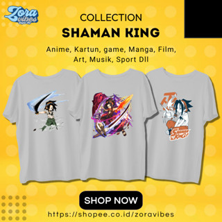 เสื้อยืด พิมพ์ลายการ์ตูนอนิเมะ Shaman King