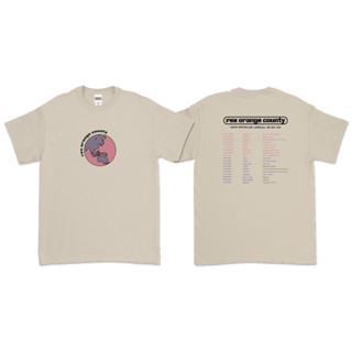 เสื้อยืด Rex ORANGE COUNTY - TOUR 2023 NEW ZEALAND, AUSTRALIA, ASIA (ด้านหน้า และด้านหลัง)