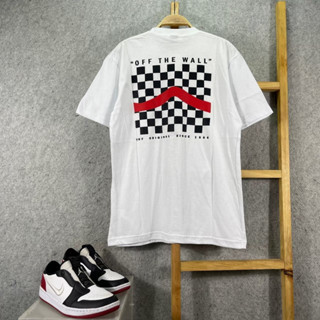 เสื้อยืด ลาย Vans STRIPE สีขาว