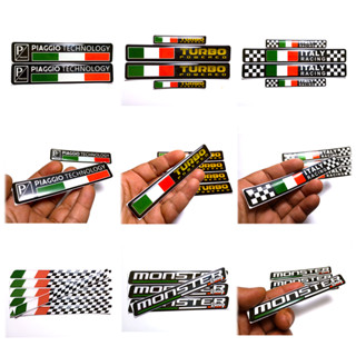 สติกเกอร์นูน/เทคโนโลยี PIAGGIO/TURBO Powered/ITALY Racing/MONSTER Racing/Motorcycle Sticker/Latest Sticker