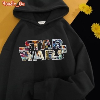 เสื้อกันหนาว มีฮู้ด ลาย STAR WARS สําหรับผู้ชาย และผู้หญิง | เสื้อจัมเปอร์ มีฮู้ด ไซซ์ M, L, XL, XXL