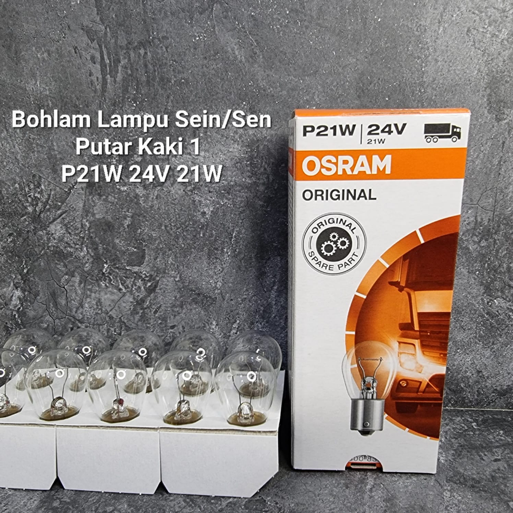 OSRAM 1-LEG TURN SIGNAL/LIGHT BULB - P21W 24V 21W