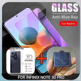 กระจกนิรภัย INFINIX NOTE 30 PRO, 30PRO ตัวป้องกันหน้าจอ BLUERAY ไม่มีคําสั่ง + กล้อง, GARSKIN