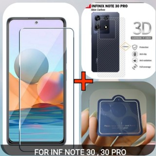 Infinix NOTE 30, NOTE 30 PRO กระจกนิรภัยใส MO BORDER + เลนส์กล้อง, GARSKIN