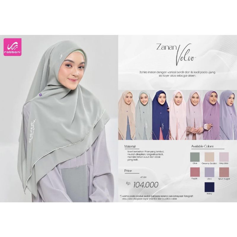 Rabbani - Zan Volvo Instant Hijab