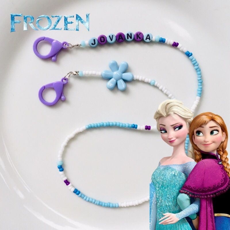 MATA FROZEN CHILDRENS MASK STRAP - CHARACTER MASK NECKLACE + GLASSES STRAP