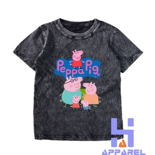 เสื้อยืด พิมพ์ลาย Peppa PIG WASHED สําหรับเด็ก