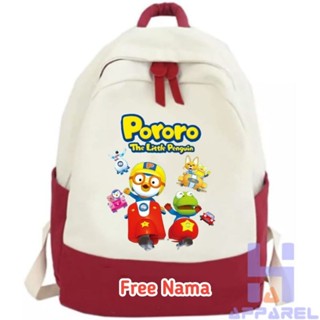 Pororo THE LITTLE กระเป๋าเป้สะพายหลัง ลายเพนกวิน สําหรับเด็ก