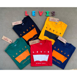 เสื้อยืด แขนทรงปีกค้างคาว ลาย Levis สําหรับเด็ก 1853