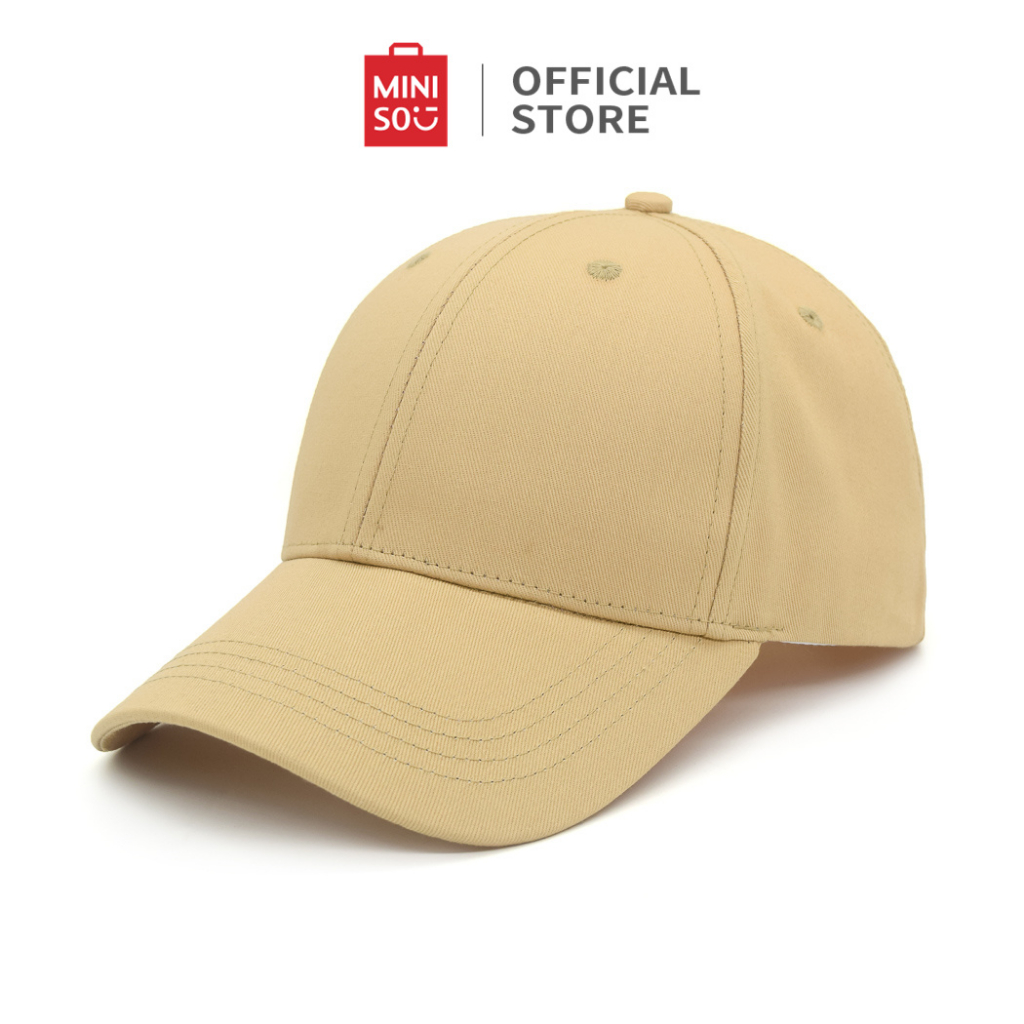 หมวกเบสบอล Miniso หมวกเบสบอลอเนกประสงค์ แฟชั่น Unisex ผ้าที่สะดวกสบายและระบายอากาศได้