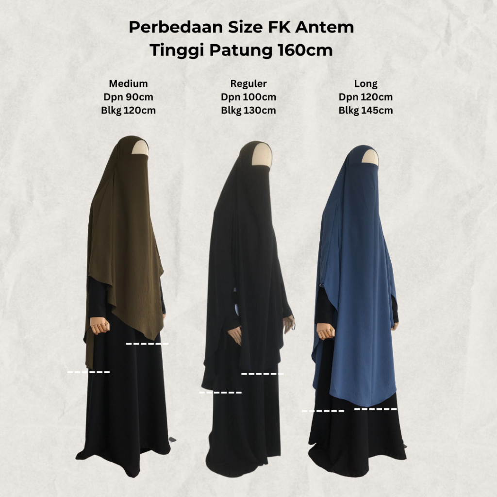 Fk ANTEM - ปุ่มกึ่งสําเร็จรูป FRENCH KHIMAR ANTI-CHUFFY โดย ZURI LABEL