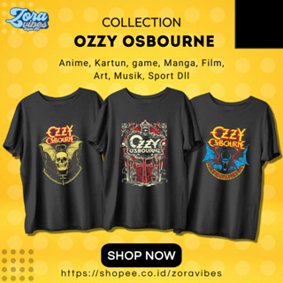 เสื้อยืด ผ้าฝ้าย ลาย Ozzy Osbourne ยุค 30 สไตล์สตรีท