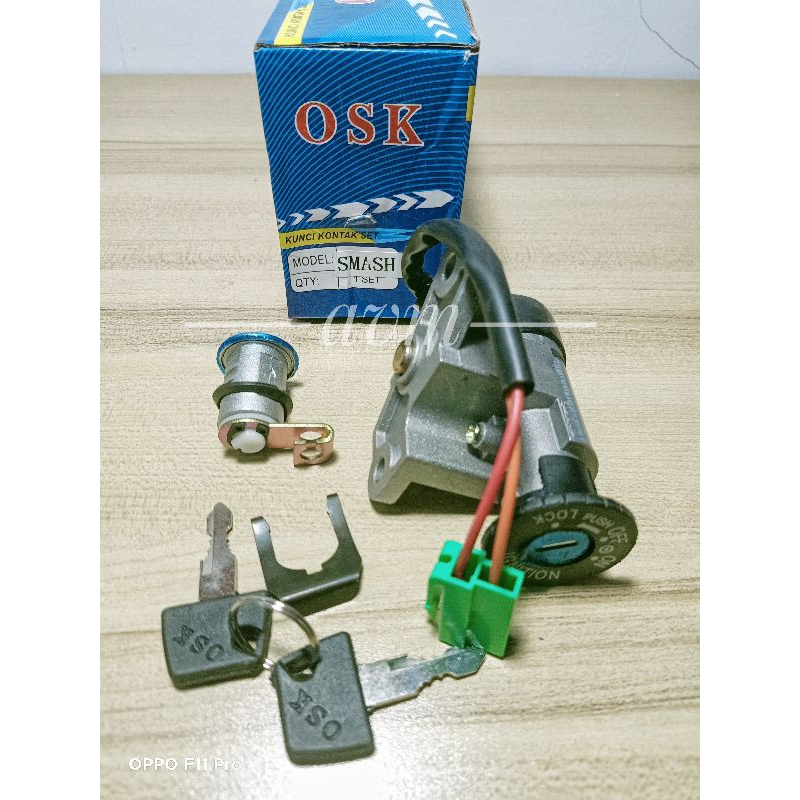 ชุดกุญแจ OSK ครบชุดสําหรับ Suzuki smash motor + กุญแจเบาะหลัง