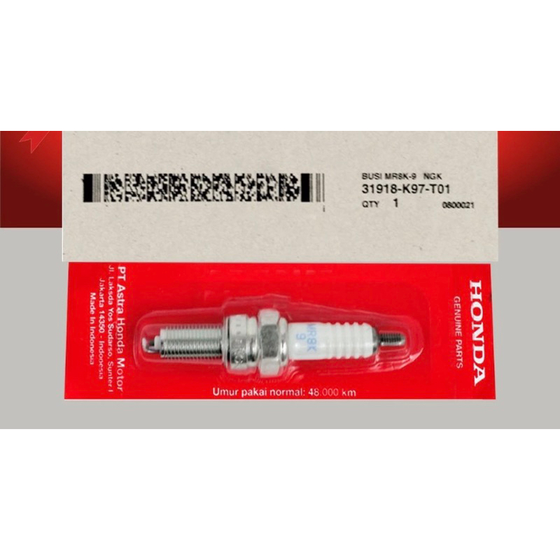 HONDA NGK MR8K-9 SPARK PLUG (31918-K97-T01) PCX 150 PCX HYBRID ADV 150 ORIGINAL HONDA SPARK PLUG