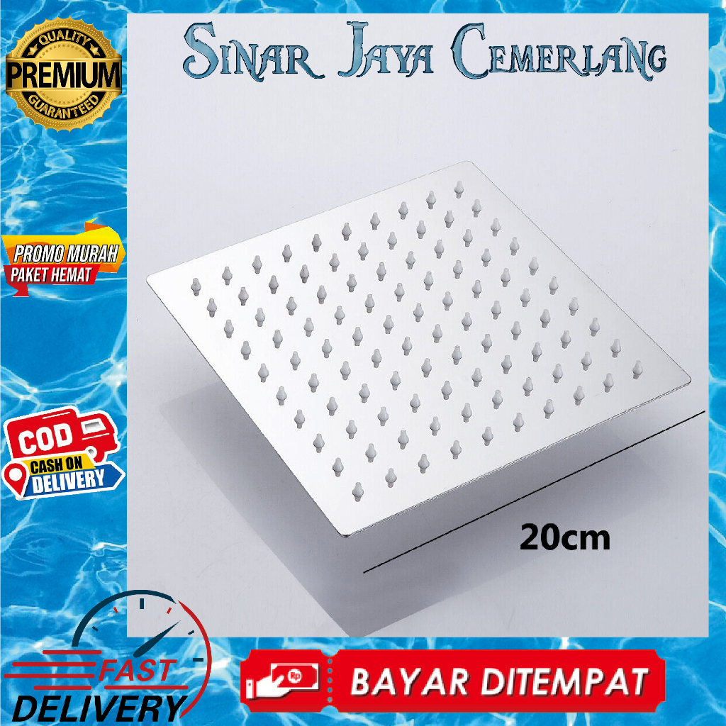 Minimalist 8" Wall Shower - Nice Wall Shower