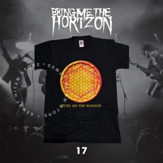 Kaos BMTH BRING ME THE HORIZON ORANGE LOGO STAMP Builtup Rock Metal Music Band Prapatan Rebel Puritan