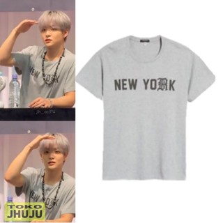 เสื้อยืด พิมพ์ลาย Jihoon Teume Tressur NewyoRk