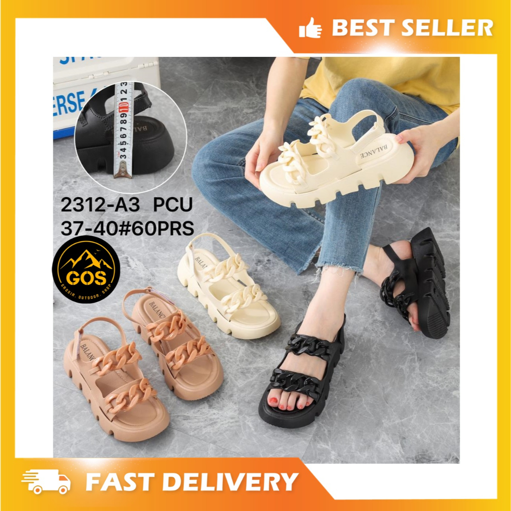 BALANCE รองเท้าแตะผู้หญิง 2312-A3 CHAIN STRAP MODEL/IMPORTED รองเท้าแตะผู้หญิง 2312-A3 SLING