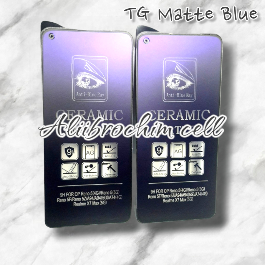 LAYAR TG ANTI SCRATCH CERAMIC MATTE BLUE VIVO Y81/VIVO Y83/VIVO V9 ANTIBLUE SERIES FLEXIBLE SCREEN B
