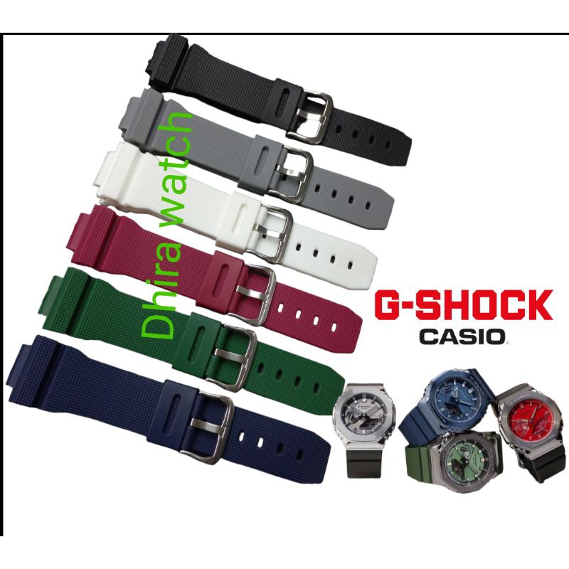 Casio G-Shock GM2140GEM GM2100 สายนาฬิกายาง สายนาฬิกา Casio