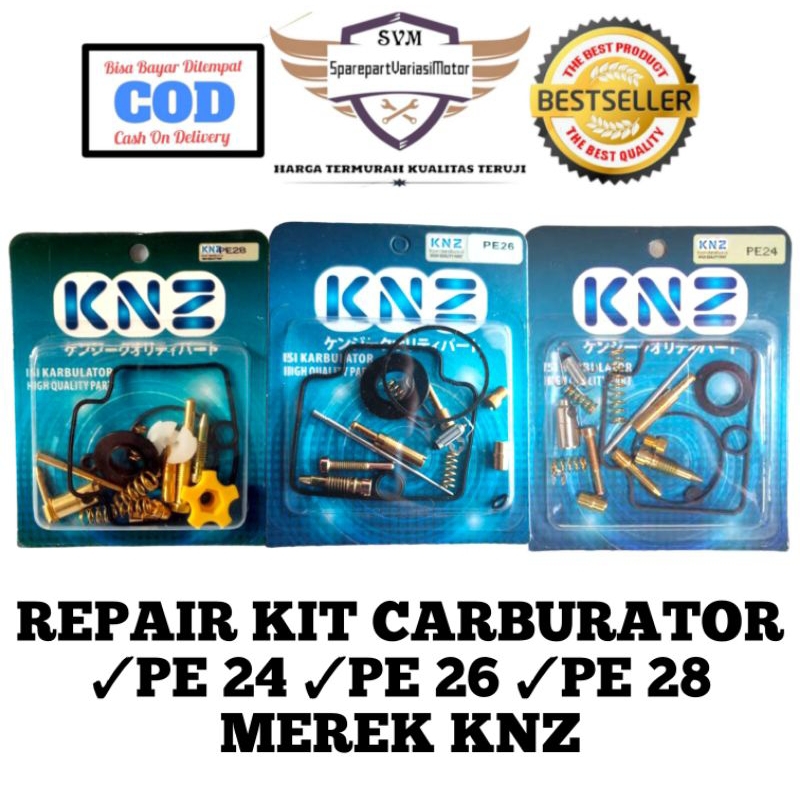 REPAIRKIT CARBURETOR PE 24 26 28 KNZ REPAIR KIT CARBURETOR PE24 PE26 PE28 PARAKIT CARB PARAKIT CARB