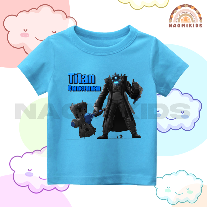 Titan CAMERAMAN เสื้อเด็กชาย UPGRADE SKIBIDI TOILET PREMIUM