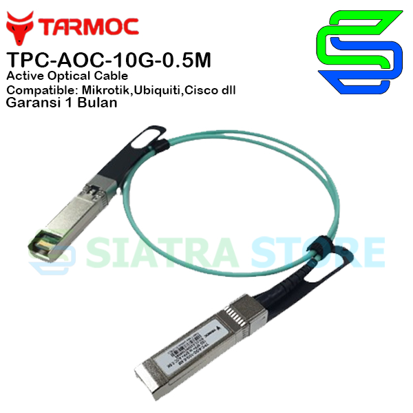 Tarmoc TPC-AOC-10G-0.5M | เอสเอฟพี+ สายออปติคอลแอคทีฟ 0.5 เมตร