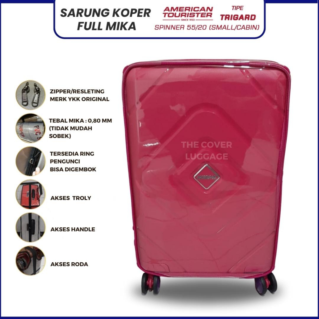 Fullmika ผ้าคลุมกระเป๋าเดินทาง สําหรับ American Tourister Suitcase Type Trigard 55/20 นิ้ว