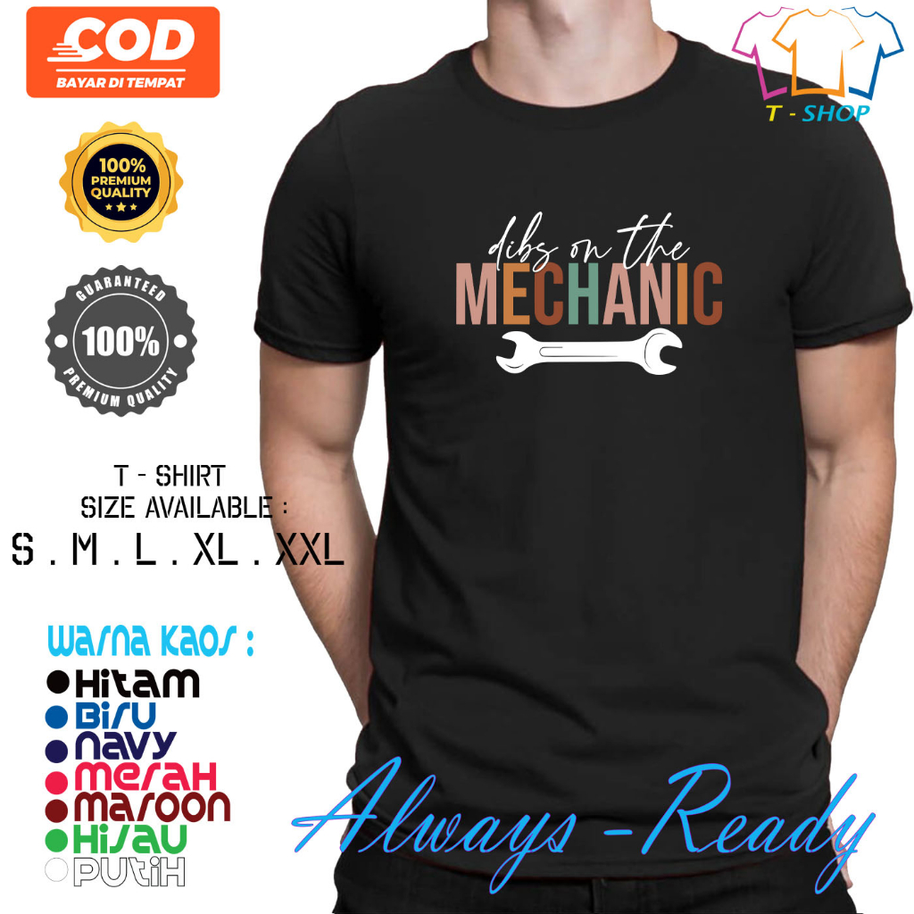 เสื้อยืด Dibs On Mechanic เสื้อยืด Mechanic Distro ล่าสุด