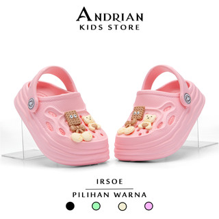 New Irsoe Andrian - Sandal Anak perempuan baim karakter jibbitz biskuit 1-3 tahun