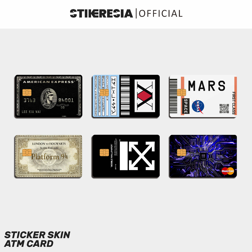 First Catalog ATM Sticker - สติ๊กเกอร์การ์ด ATM ไวนิล Emoney Flazz