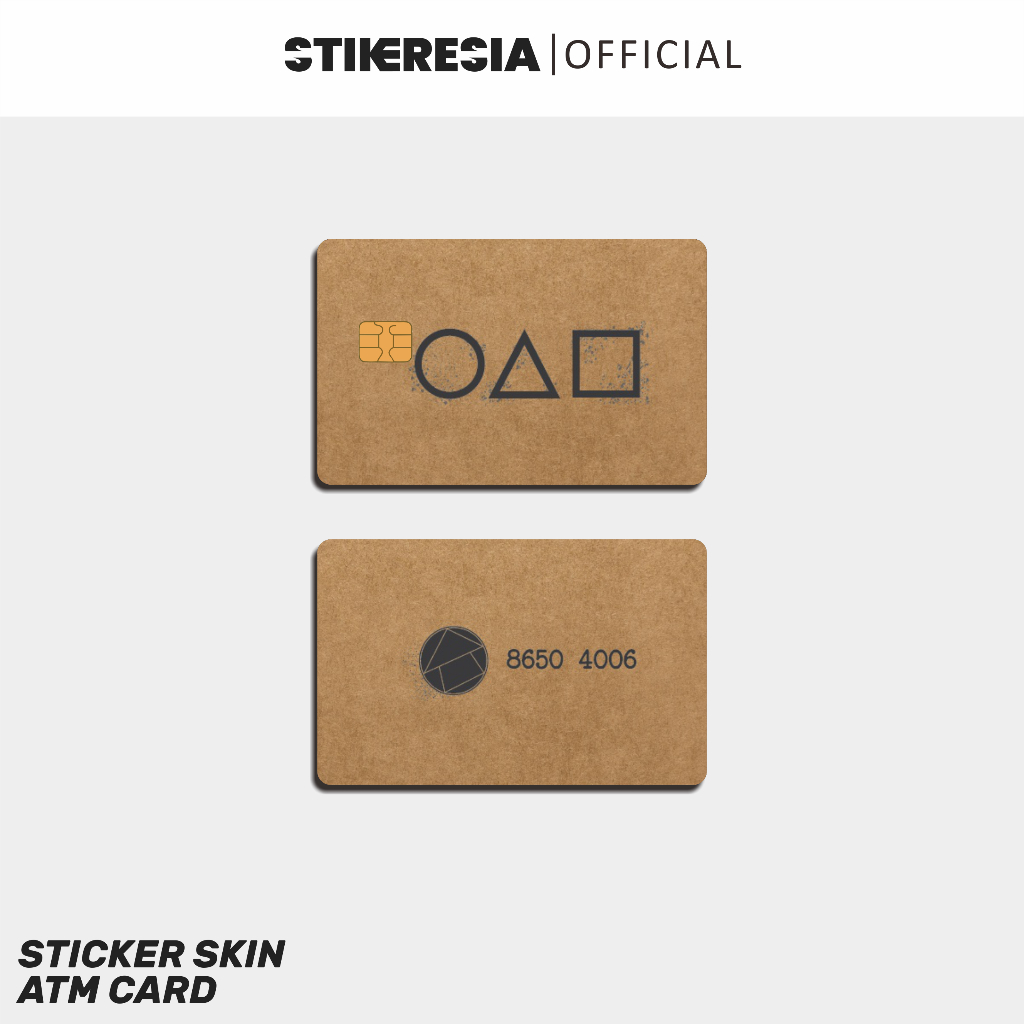 การ์ดเชิญเกมปลาหมึก ATM สติ๊กเกอร์ - สติ๊กเกอร์การ์ด ATM ไวนิล Emoney Flazz