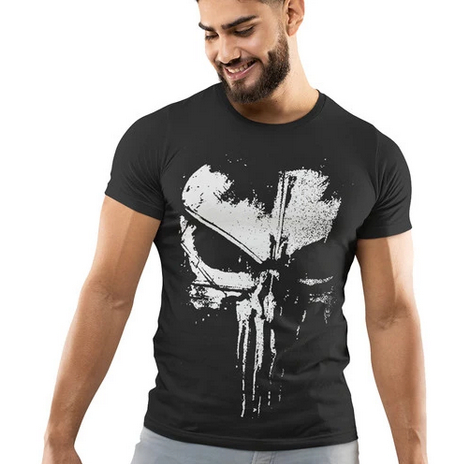 NEW PUNISHER T-SHIRT / เสื้อยืดยิมผู้ชาย / เสื้อยืดกีฬาฝึกซ้อมฟิตเนส